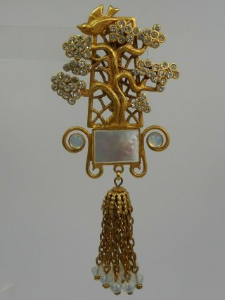 Askew London Blossom Tree And Mother Of Pearl Brooch