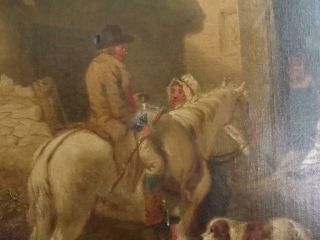 GEORGE MORLAND 1763 - 1804 Antique Oil Painting THE TRAVELLERS REST to $181,  000 11