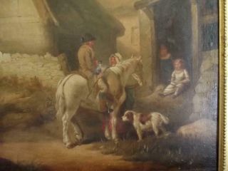 GEORGE MORLAND 1763 - 1804 Antique Oil Painting THE TRAVELLERS REST to $181,  000 6