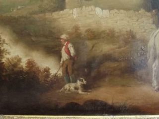 GEORGE MORLAND 1763 - 1804 Antique Oil Painting THE TRAVELLERS REST to $181,  000 7