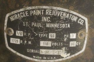 Rare Vintage Bench Top Miracle Paint Rejuventator Mixer Shaker Electric 3