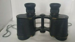 Vintage Ww2 Carl Zeiss Jena 6x Marineglas 453775 W/ Compass Case