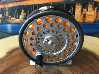 VINTAGE Hardy Featherweight Fly Fishing Reel w/Extra Spool,  Pouch and Booklet 4