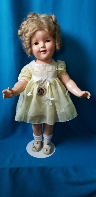 Vintage Ideal 18 " Shirley Temple - Composition,  All W/pin