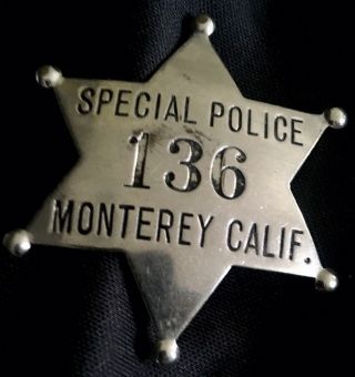 Vintage 1920’s Monterey California Badge & Patch - LA Stamp & Staty 3