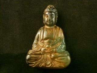 Wonderful Chinese Old Jade Hand Carved Buddha Little Statue U117