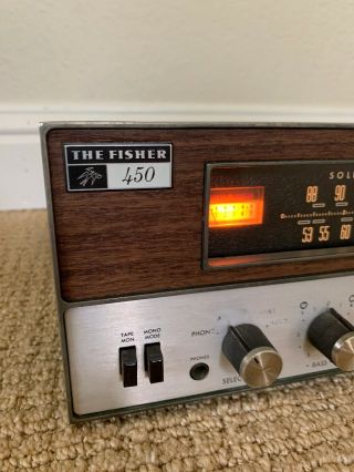 The Fisher 450 - T Stereo Receiver VINTAGE Solid State Amplifier 450 Phono Preamp 2