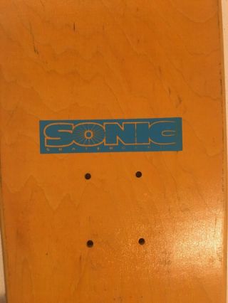 Vintage 1994 Sonic Simon Woodstock RARE OG skateboard deck 90s 4