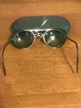 Vintage Bausch & Lomb B&L Motorcycle Safety Glasses Goggles 3