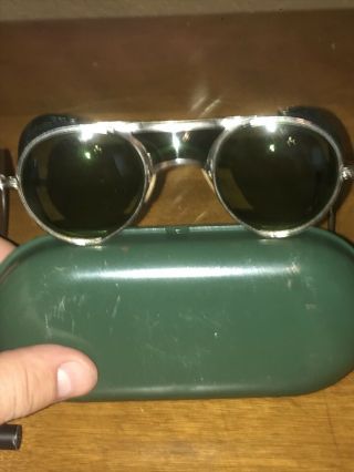 Vintage Bausch & Lomb B&L Motorcycle Safety Glasses Goggles 5