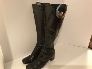 Vintage Gucci For Tom Ford Black Leather Boots Size 9b