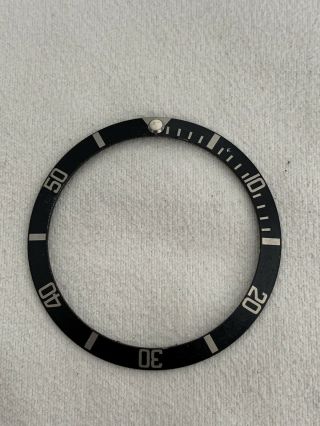 Vintage 1970’s Rolex Submariner Bezel Insert 5513 5512 1680.  Fat Font