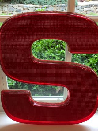 Vintage SHELL REFLECTIVE SIGN LETTERS Large Letters 15 