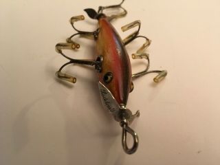 VINTAGE HEDDON DOWAGIAC 5 HOOK 150 FISHING LURE - N.  R. 5