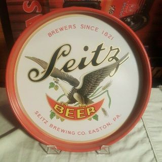 Vintage Seitz Brewing Beer Tray Eagle Easton Pa 1930 