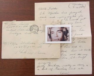Wwii Letter,  Famous B - 25 Tuskegee Airman,  African American,  Ww2,  Als