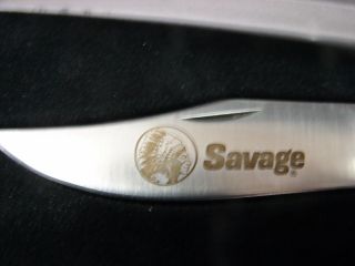 Vintage Savage Arms Camillus Knife / presentation box Made in USA 5 