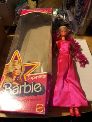 Vintage Superstar Barbie Doll 9720 Pink Star 1976 Taiwan Star