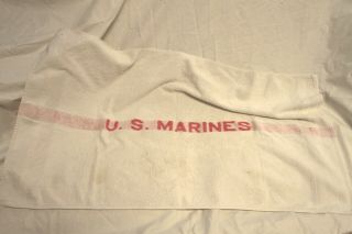 WW2 USMC US Marine Corps issue shower towel 4