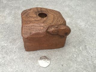 Mouseman Very Rare Candle Holder