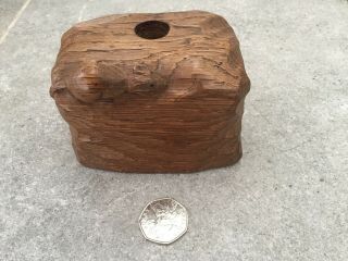 Mouseman Candle Holder Very Rare Thompson