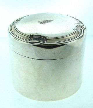 Tiffany & Co.  T&co C1920 Art Deco Sterling Silver 925 Jar With Lid Box