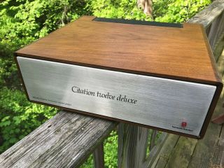 Vintage Harmon Kardon Citation Twelve Deluxe Power Amp Wood Cabinet