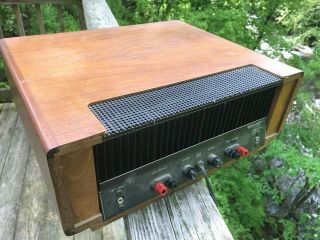 Vintage Harmon Kardon Citation Twelve deluxe power amp Wood cabinet 2
