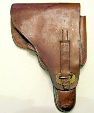 Vintage Wwii Ww2 German Pistol Walther P38 Leather Holster