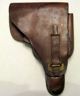 VINTAGE WWII WW2 GERMAN PISTOL Walther P38 LEATHER HOLSTER 2