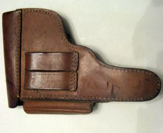 VINTAGE WWII WW2 GERMAN PISTOL Walther P38 LEATHER HOLSTER 4