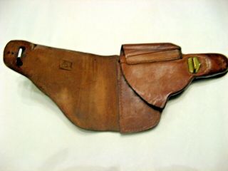 VINTAGE WWII WW2 GERMAN PISTOL Walther P38 LEATHER HOLSTER 5