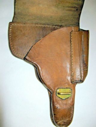 VINTAGE WWII WW2 GERMAN PISTOL Walther P38 LEATHER HOLSTER 6