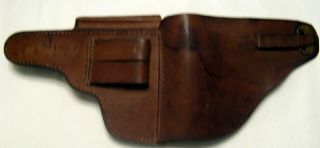 VINTAGE WWII WW2 GERMAN PISTOL Walther P38 LEATHER HOLSTER 7