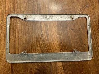 Vintage License Plate Tag Frame Datsun Monterey 4