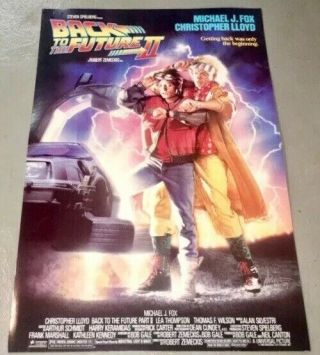 Back To The Future 2 Mega Rare Complete Vintage 1989 Movie Theater Standee