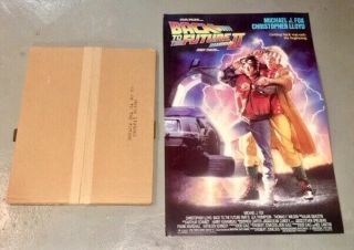 BACK TO THE FUTURE 2 Mega Rare Complete Vintage 1989 Movie Theater Standee 2