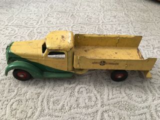 Vintage Buddy L Ice Truck Pressed Steel 1930’s Large 21” Long 10