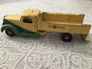 Vintage Buddy L Ice Truck Pressed Steel 1930’s Large 21” Long 12