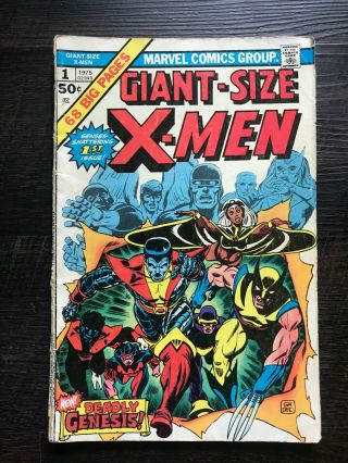 Giant - Size X - Men 1 Vintage Marvel Comic 1st Team,  Storm,  Colossus 1975