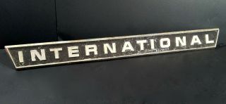 Vintage International Harvester Hood Or Tailgate Emblem