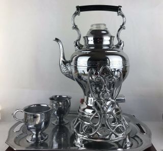 Vintage United 550/760 Tilt & Pour Chrome Art Deco Coffee Maker Percolator Pot