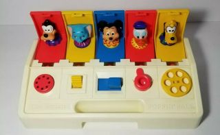 Disney POPPIN ' PALS POP UP CHILD GUIDANCE Toy Mickey Mouse and Friends 2