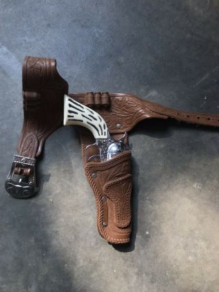 Vintage Pony Boy Cap Gun With Belt And Holster