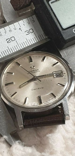 Vintage 1968 Omega Geneve Silver Dial Date Cal:565 Automatic Man 
