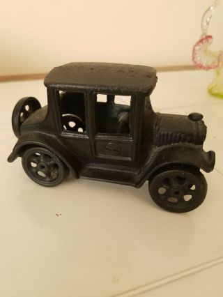 1950s Cast Iron “model T” Car Iron Art Jm 131 Collectible