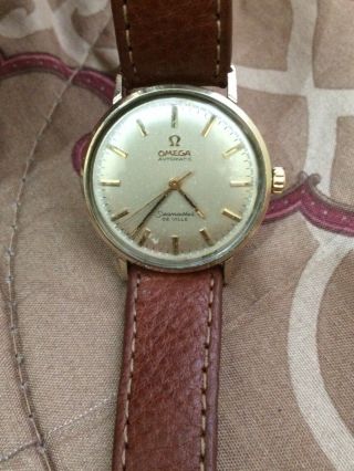 Vintage Omega Seamaster De Ville Aut.  Men’s Gold Filled Wristwatch (running)