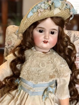 Antique Bisque Gebruder Kuhnlenz Doll (28”tall)