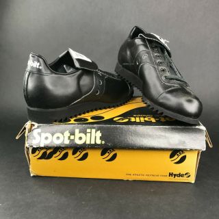 Vintage 80s Spot Bilt Mens 5.  5m Classic Coach Ripple Sole Leather Athletic Shoes