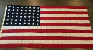 Wwii 48 Star American Flag - Large 5 X 9 - 1/2 - Stitched Stars & Stripes